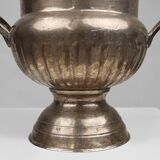 Antique Silver Plated Copper Champagne Bucket in Medicis Shape, 1890s