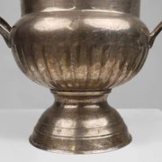 Antique Silver Plated Copper Champagne Bucket in Medicis Shape, 1890s