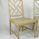 Set of 3 Japanese-style chairs, France, circa 1900