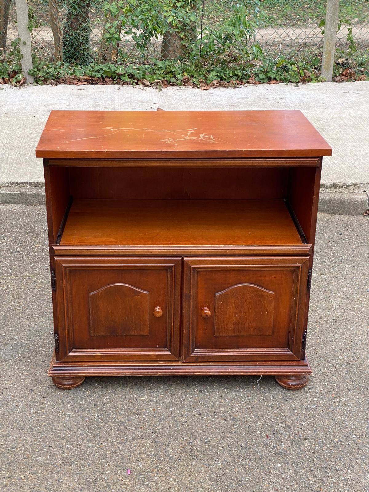Wooden buffet, wooden TV unit in Louis XIV style.
