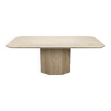 Large travertine table from the 1980s.