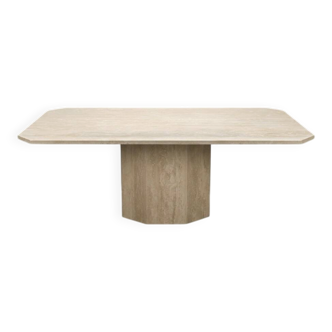 Large travertine table from the 1980s.