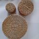 Set of 3 vintage wicker boxes