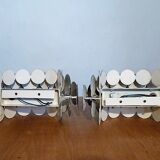 Pair of sconces, Doria Leuchten, 1960s