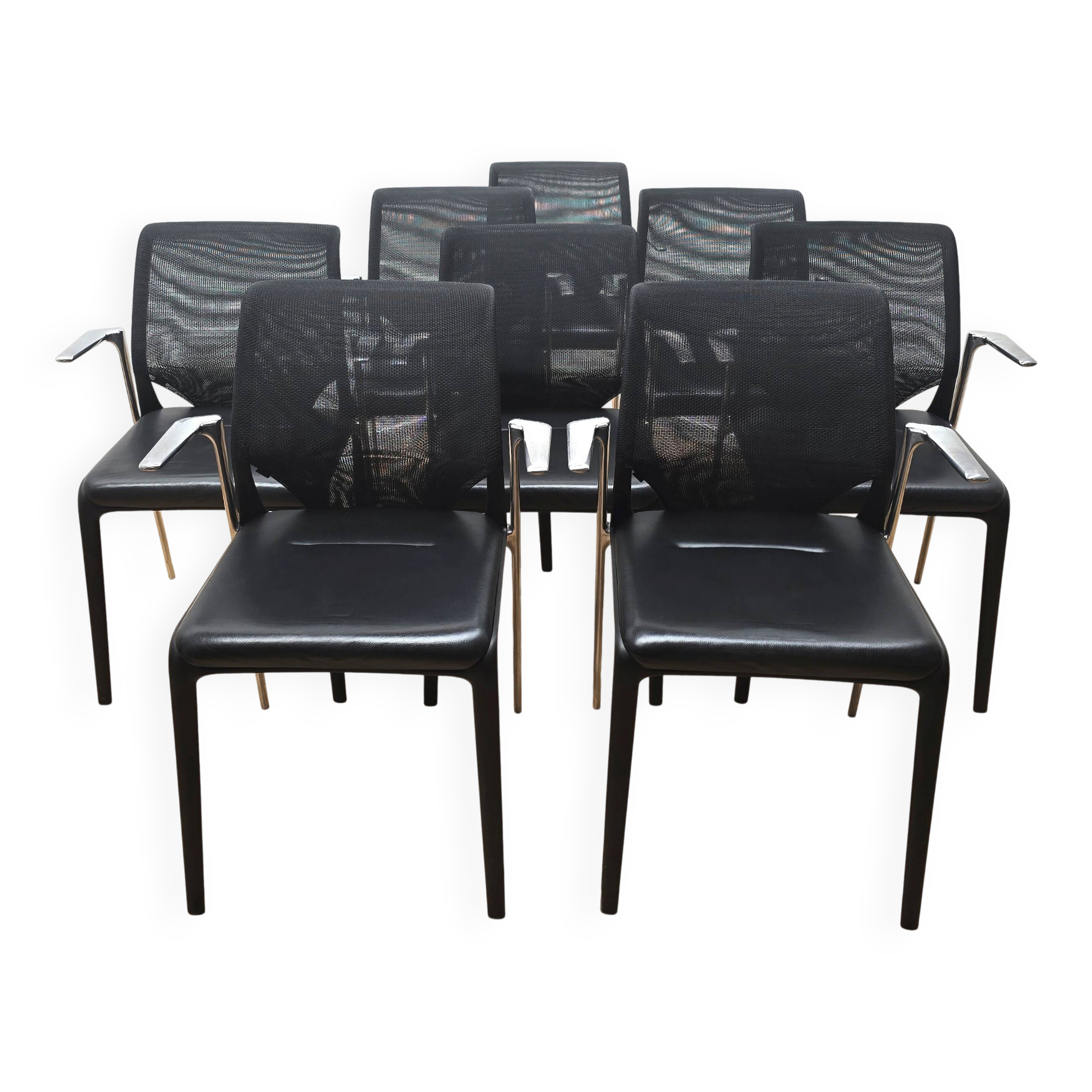 Set of 8 MediaSlim chairs, Vitra