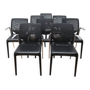 Suite de 8 chaises MediaSlim, - vitra