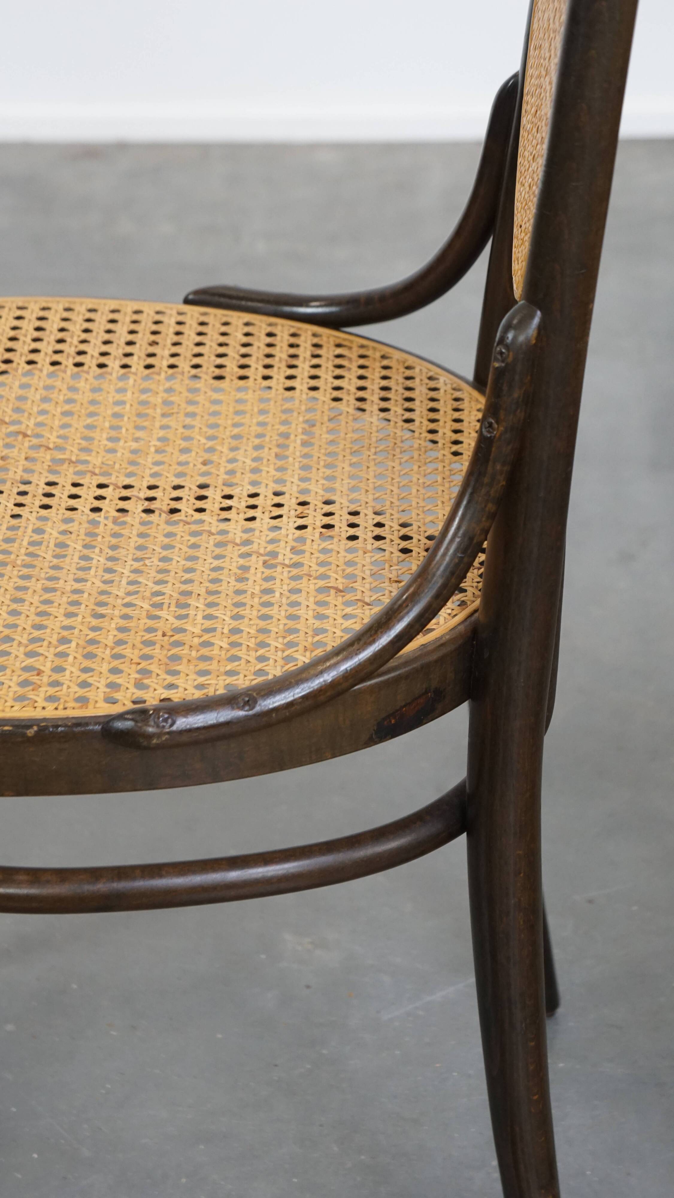Set of 2 Vintage Bentwood "Long John" Thonet Design High Dining Chairs