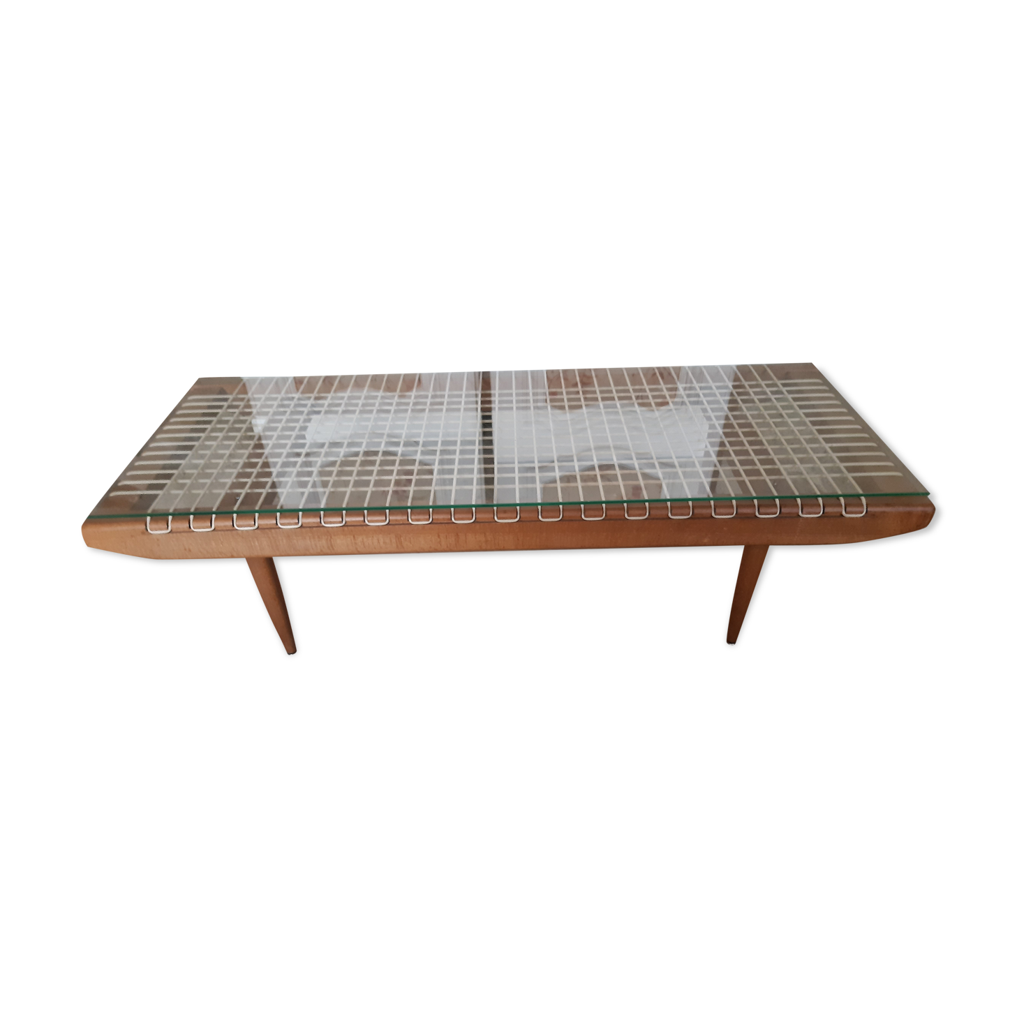 Georges Tigien vintage teak coffee table