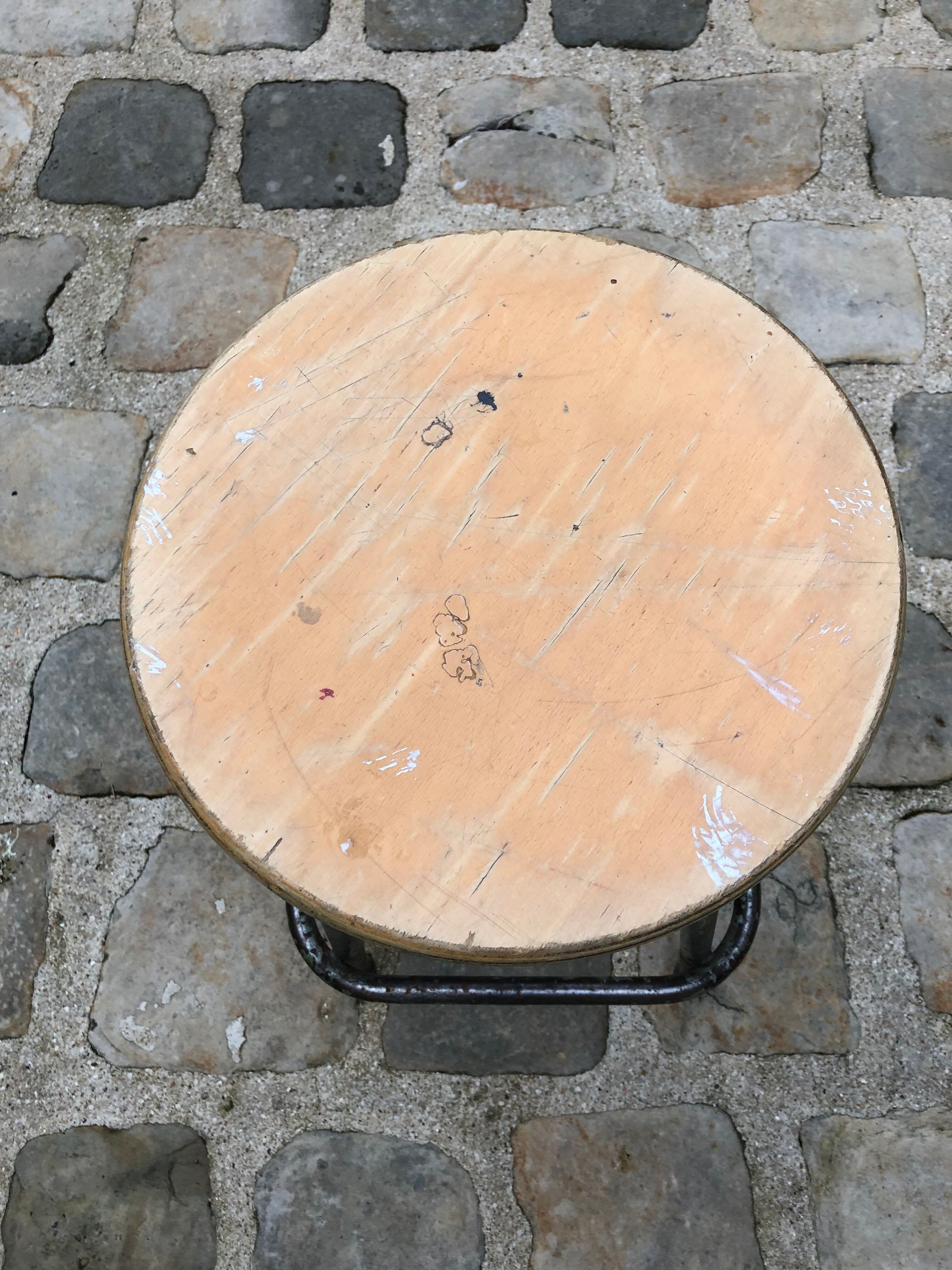 Vintage workshop stool