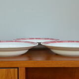 Set of 3 Saint Amandinoise soup plates