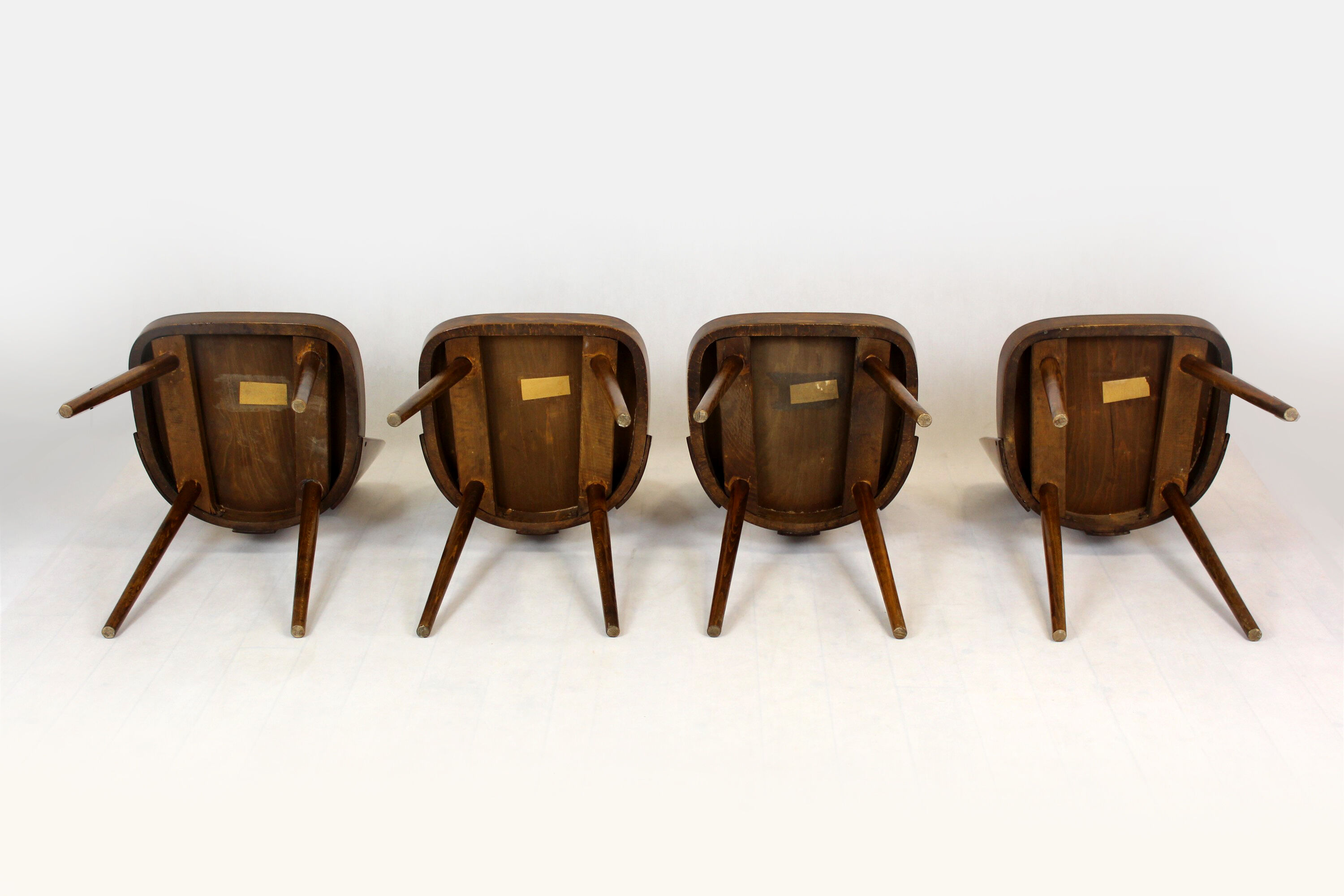 Wooden chairs by Oswald Haerdtl for Ton, 1950