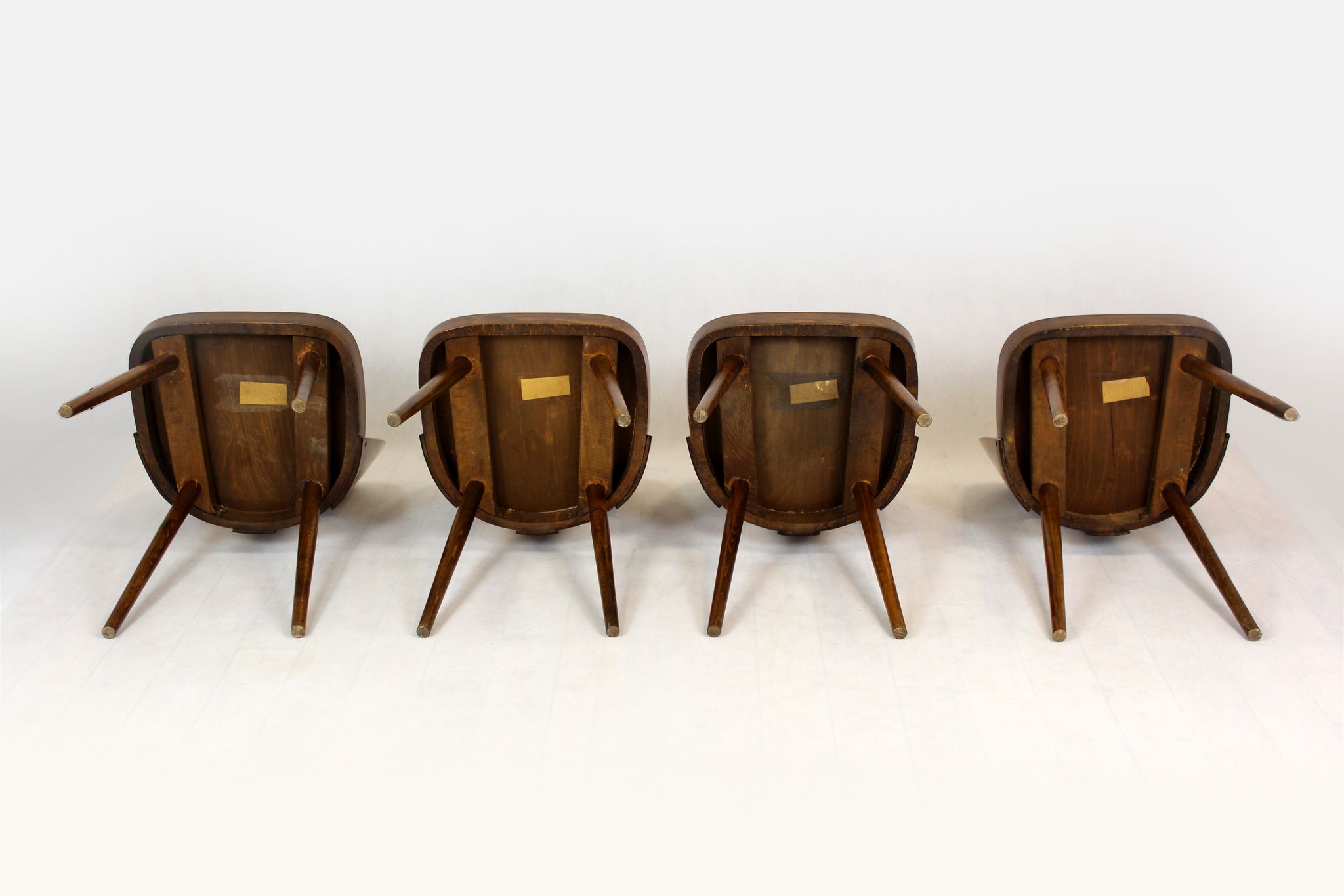 Wooden chairs by Oswald Haerdtl for Ton, 1950