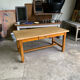 Oak farmhouse table – 1950s