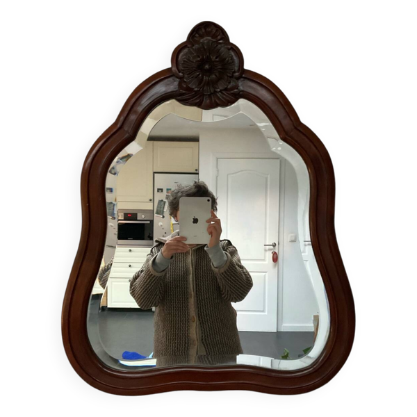 Miroir Rococo en acajou