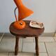 Orange desk or bedside lamp from the 50s