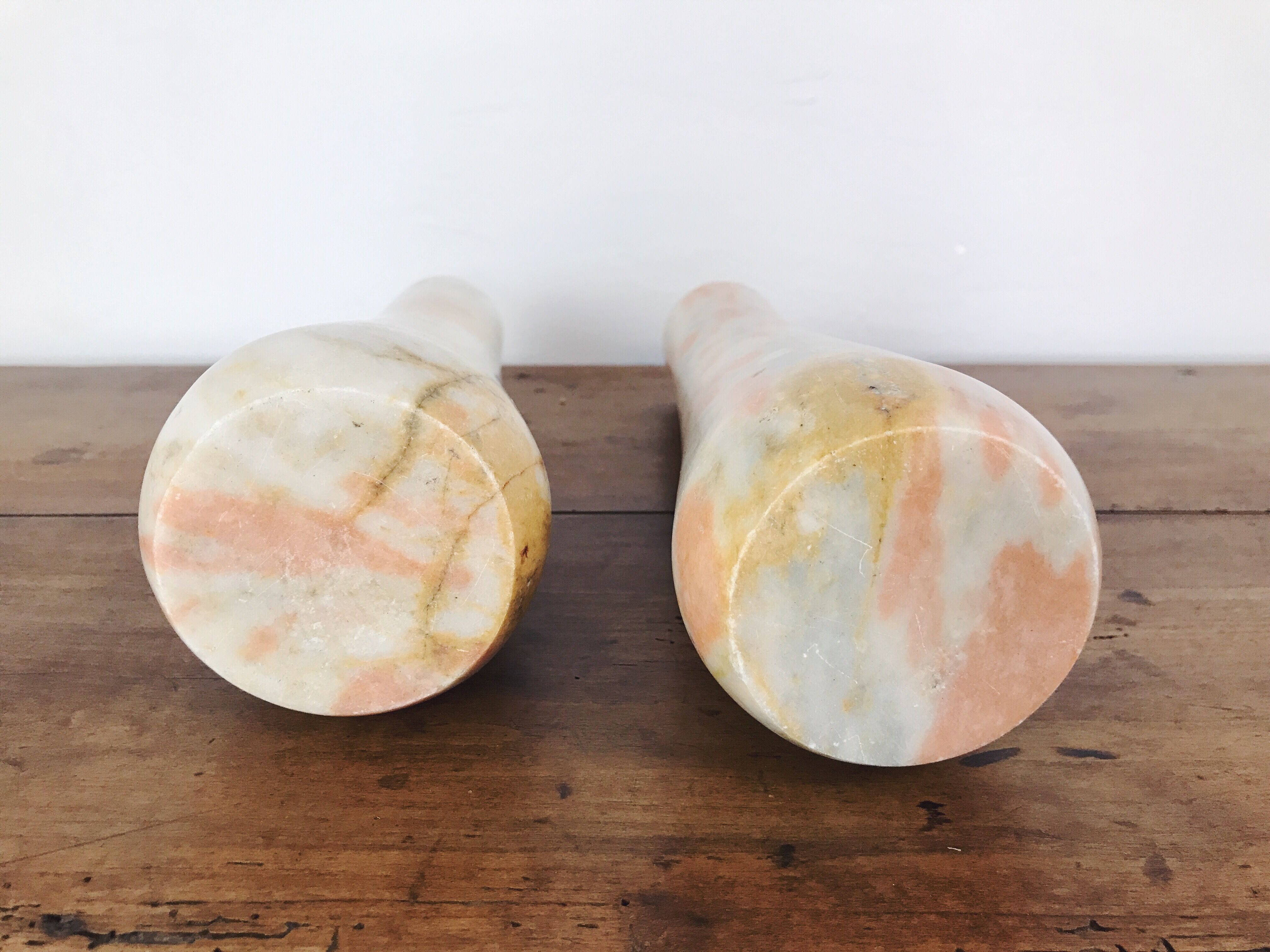 Pair of marble vases