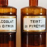 Set of 6 apothecary bottles, early twentieth century
