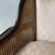 Pair of vintage 1940 canne armchairs