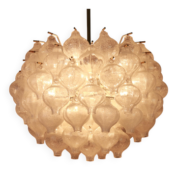 Grand lustre en verre Tulipan par Kalmar, Autriche, années 1960