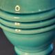 Pied de lampe boule turquoise