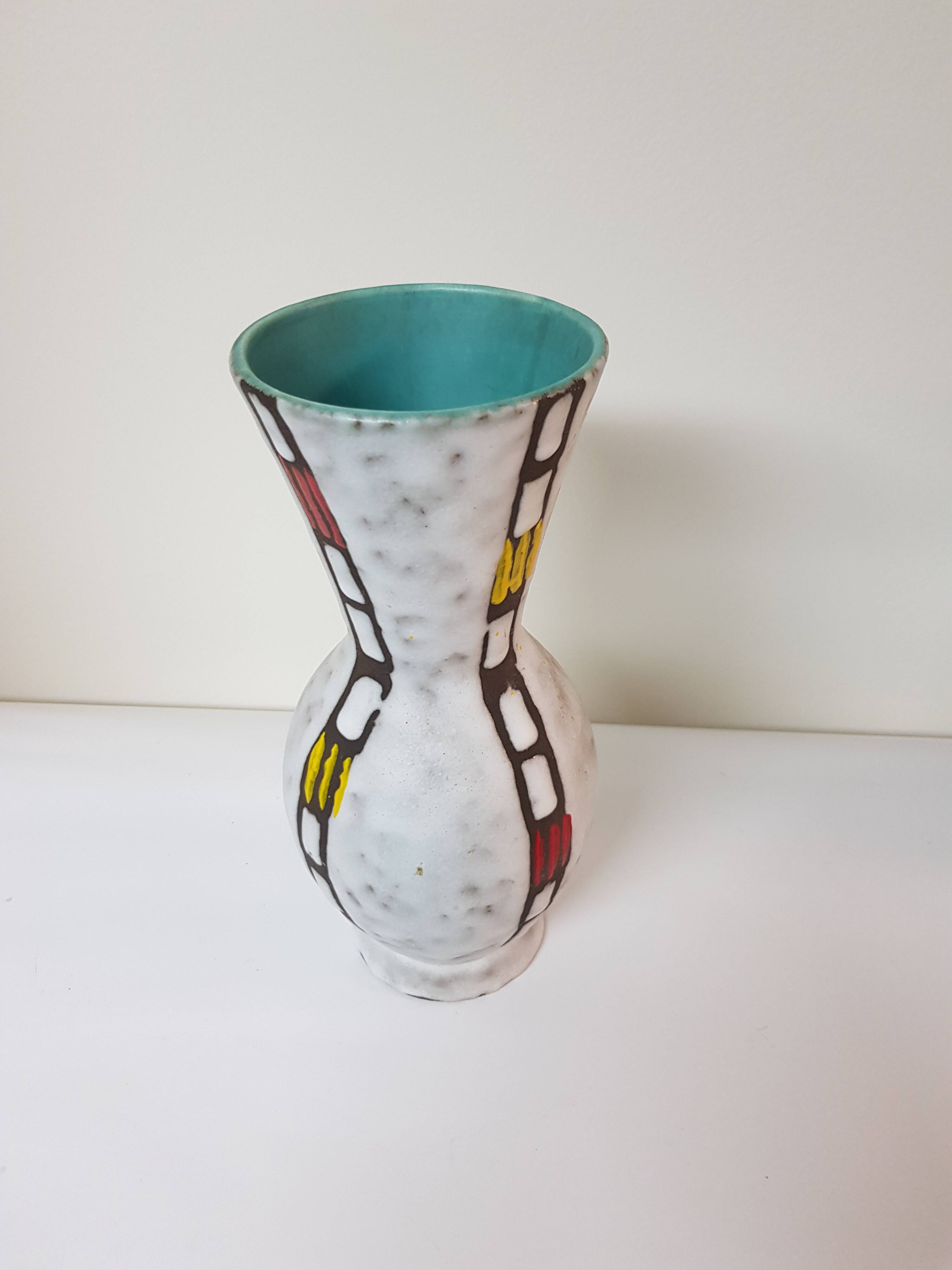 West Germany modernist ceramic vase height 25cm