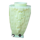 Paire de vases Art Déco en opaline uranifère vers 1930