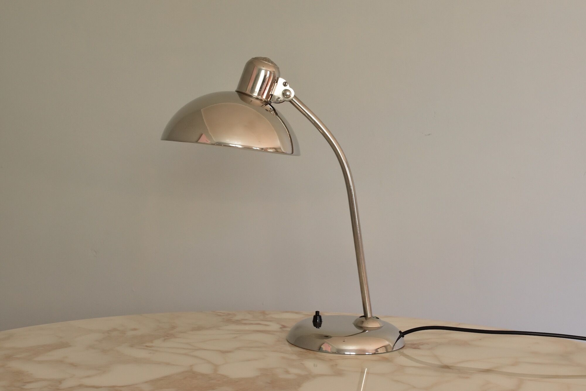 Chrome Christian Dell Table Lamp 6556 by Kaiser Idell Bauhaus, Germany