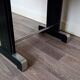 Old bistro table - vintage - 4 places - bar foot rest
