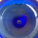 Large blue Murano glass vase 1960s