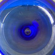 Large blue Murano glass vase 1960s