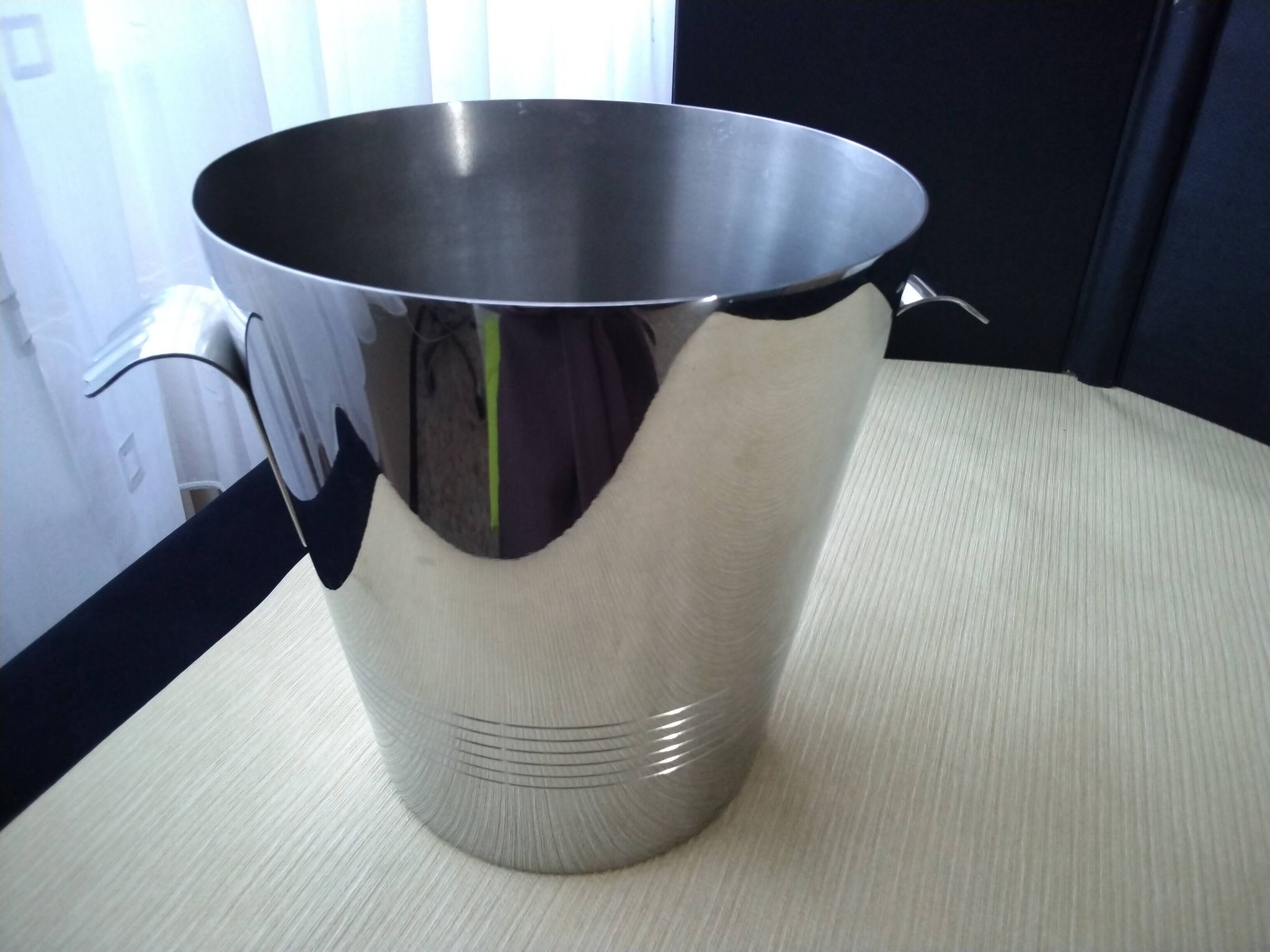 Létang et Rémy stainless steel champagne bucket from the 70s