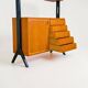 Bibliothèque vintage scandinave Roxen Möbel IKEA en teck Suède 1960