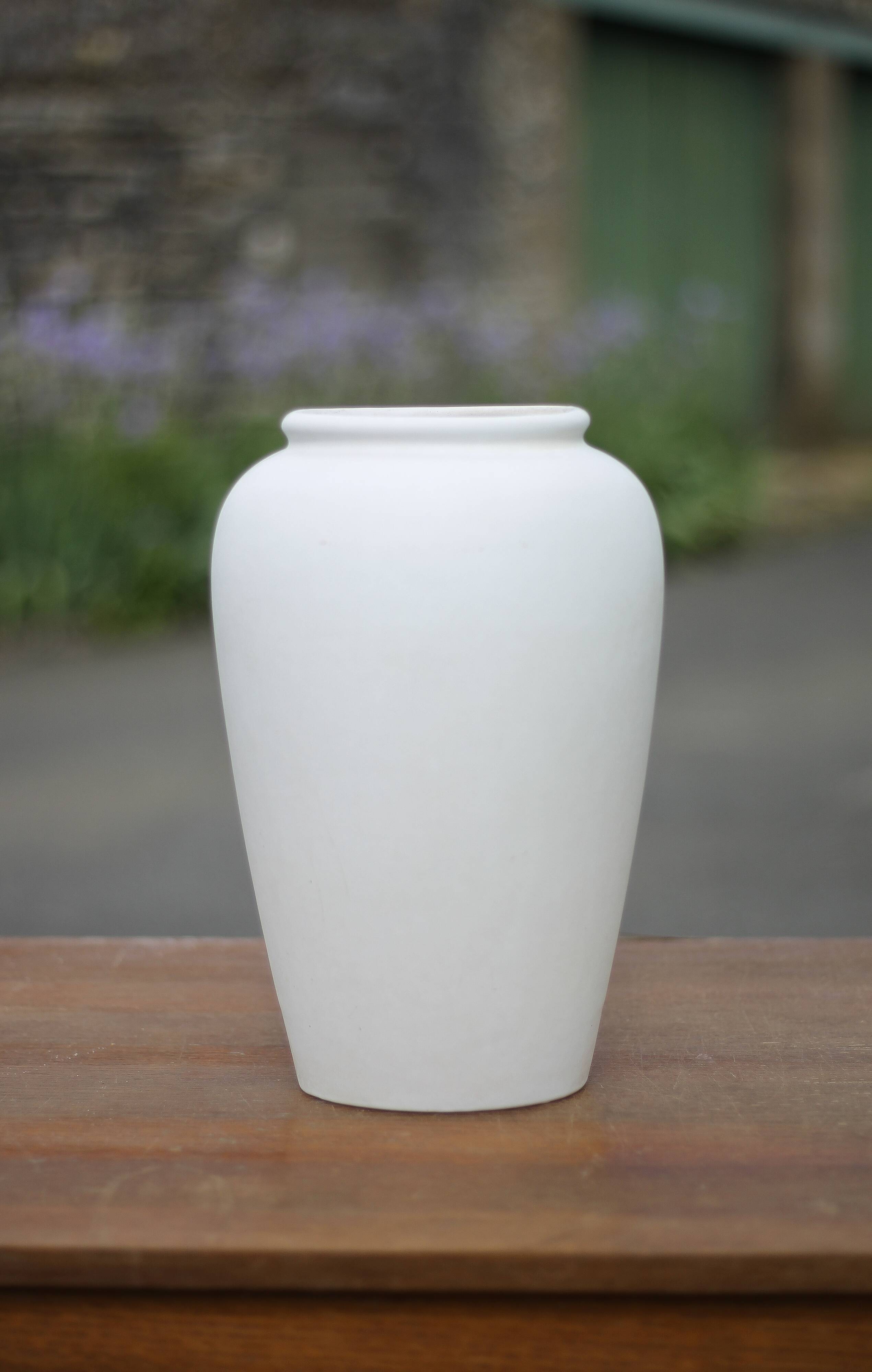 West Germany Scheurich 504-30 ceramic vase, decorative vase, white 