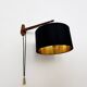 Adjustable Teak Wall Lamp by Kaiser Leuchten