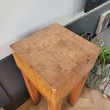 Authentic butcher's block on legs - End grain wood