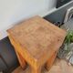 Authentique billot de boucher sur pied - Bois de bout