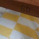 Dining table solid teak oval with extensions