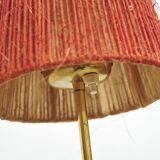 Floor lamp with brass base, 1950s