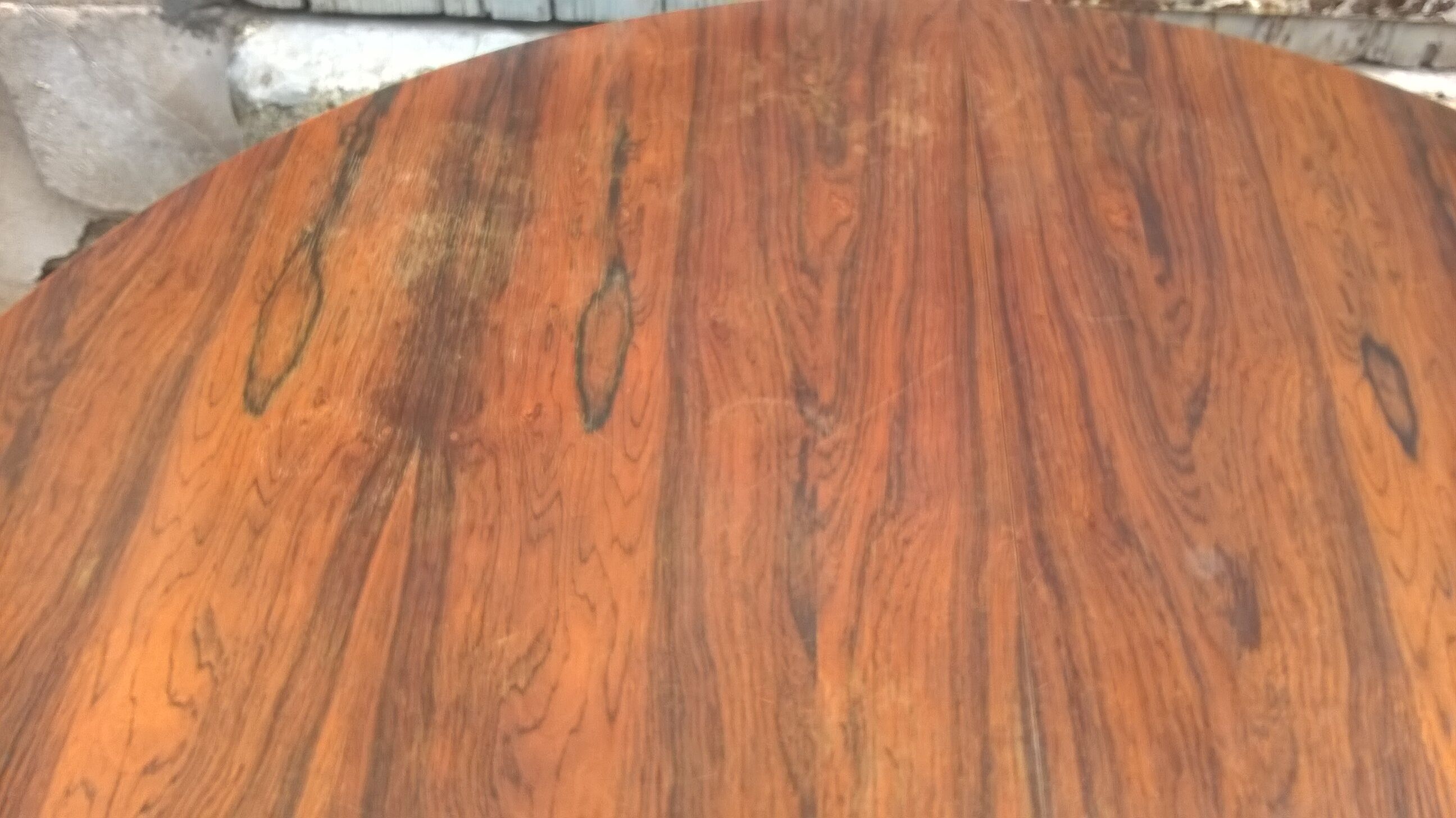 Scandinavian rosewood extension table