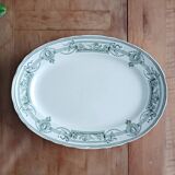 Oval ironstone platter from Saint Amand and Hamage, Medallion