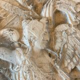 Lot bas-relief in plaster