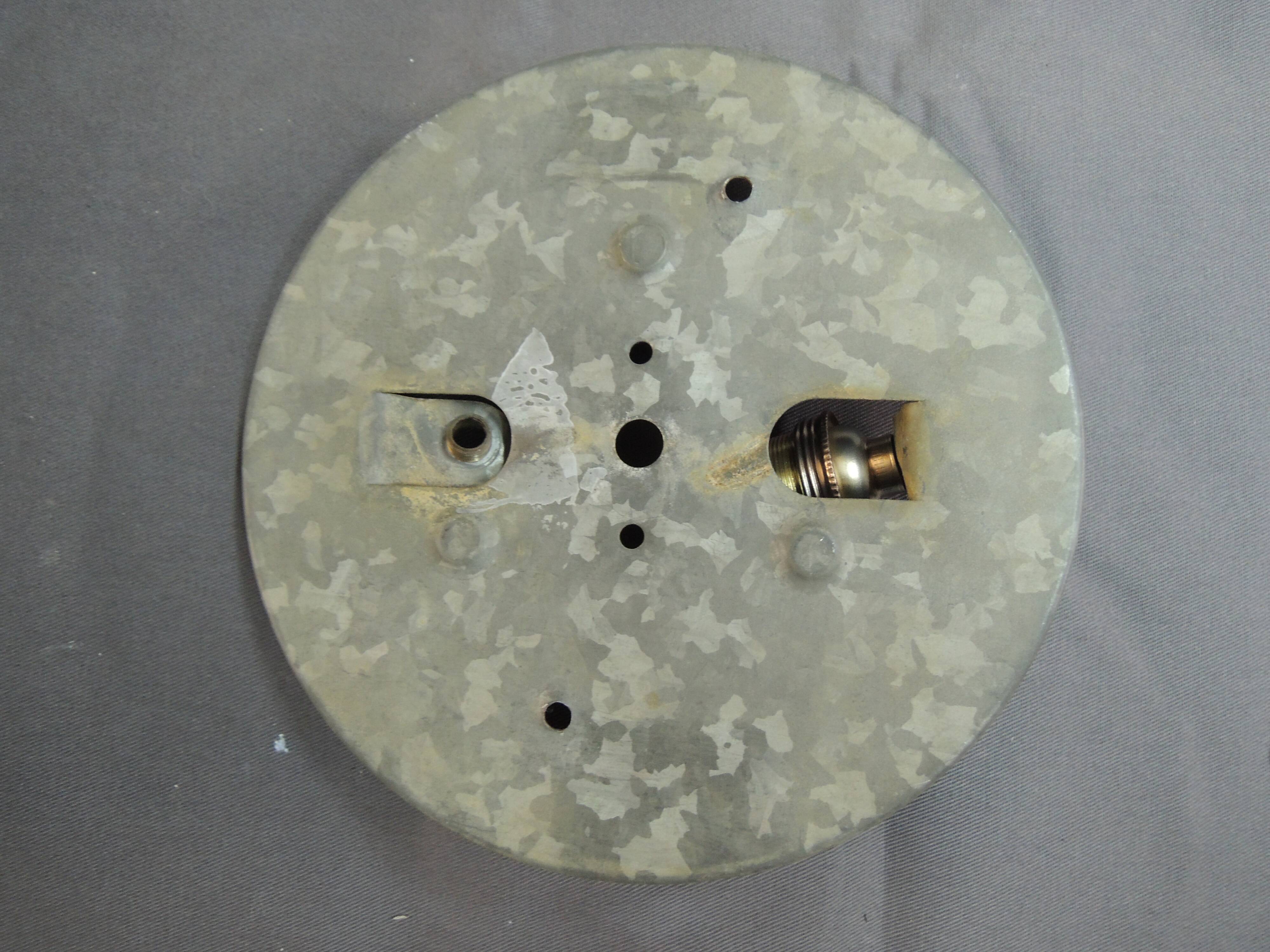 Plafonnier carré en verre moulé