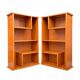 Two vintage asymmetrical storage units