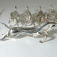 Lot 17 porte couteaux métal /chien /cheveaux/vintage
