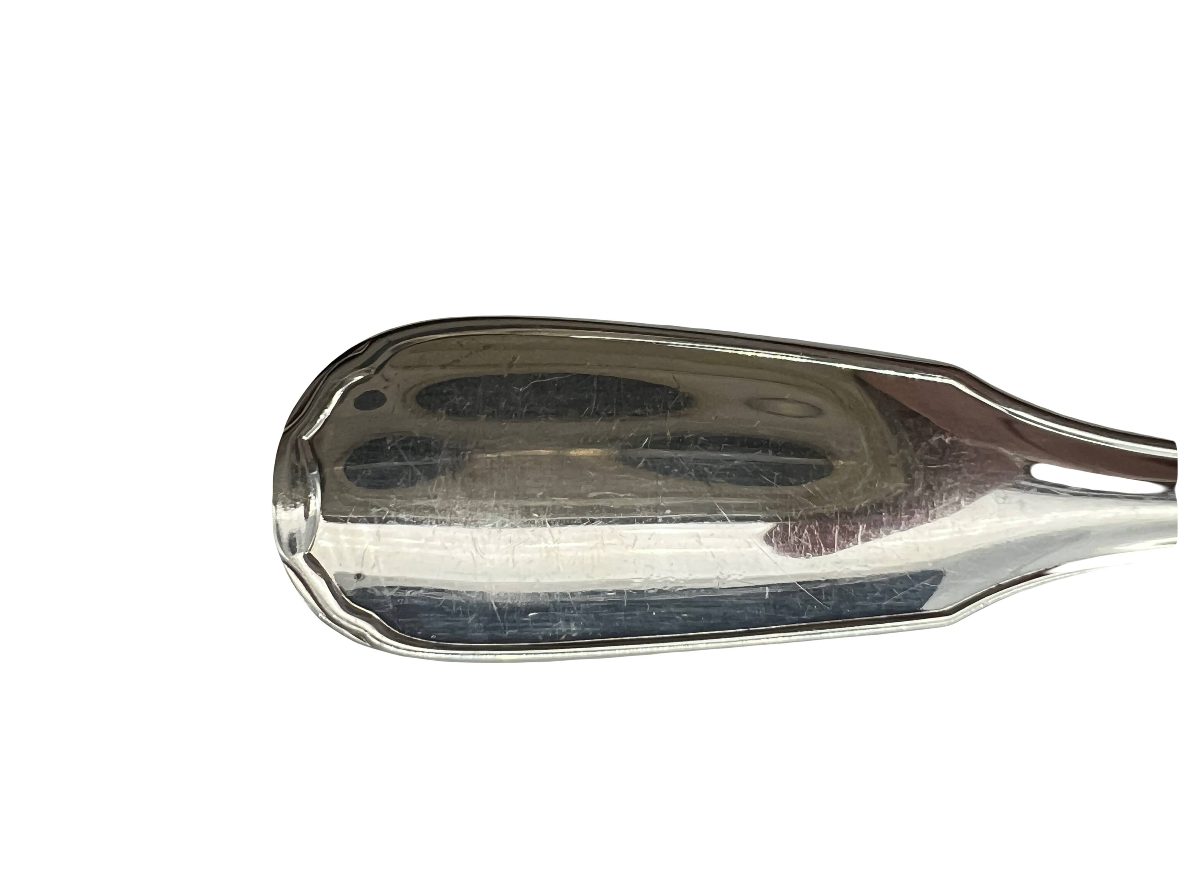 12 large Christofle spoons, Versailles model, silver plated metal