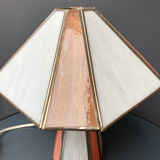 Lampe de table en pâte de verre opalescente et cloisonnée