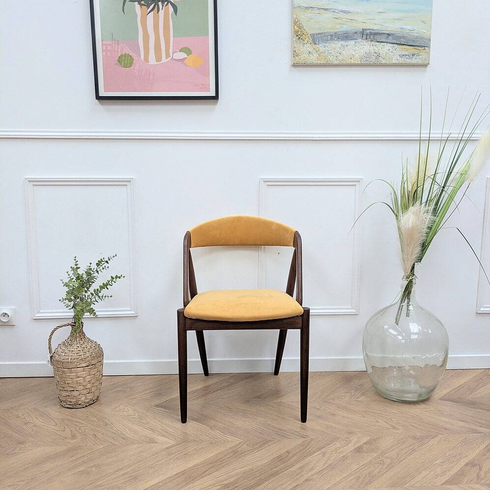 Chaise vintage scandinave du designer kai kristensen