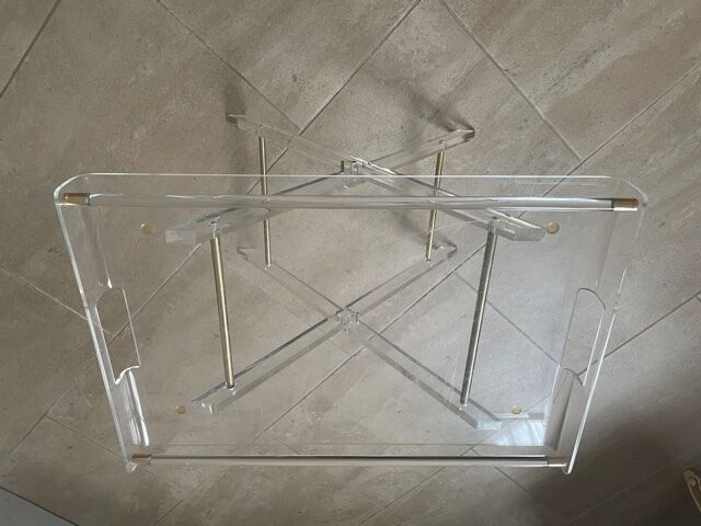 Small side table in Plexiglas 1970