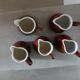 5 petits pots à lait/ crème de bistrot