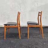 Pair of Scandinavian design chairs, 1960